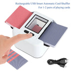 Automatic Card Shuffler Playing Card Dealer Shuffling Machine Casino Card Shuffler for UNO Blackjack Texas Hold'Em Poker Cards