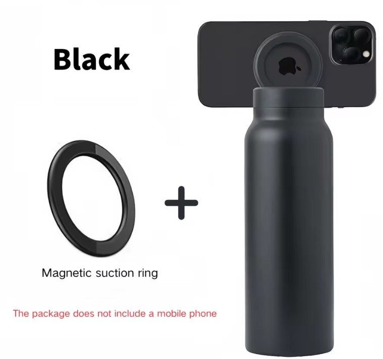 Magnetic Sports Water Bottle with Phone Holder – 24oz (750ml)