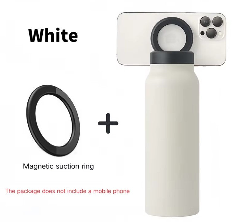 Magnetic Sports Water Bottle with Phone Holder – 24oz (750ml)